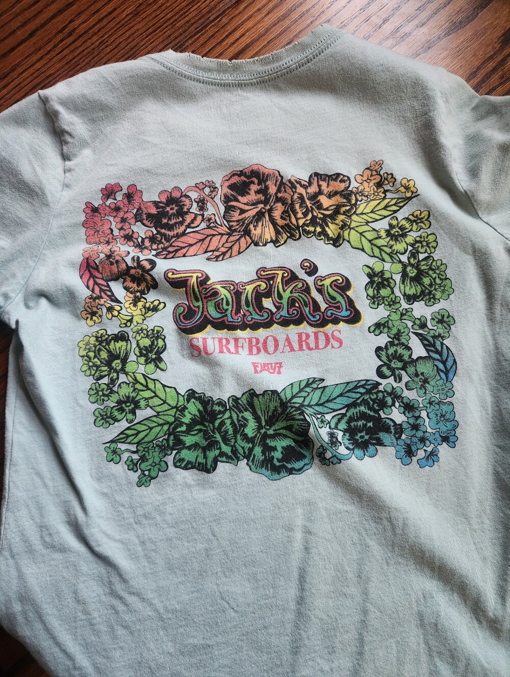 Jacks Surfshop Light Blue Floral Graphic Tee